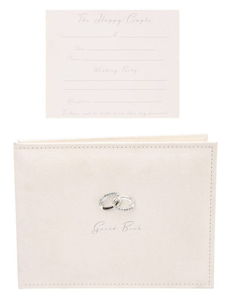 Amore Suede Wedding Guest Book