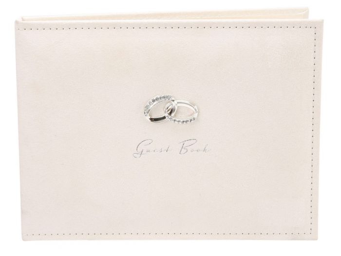 Amore Suede Wedding Guest Book