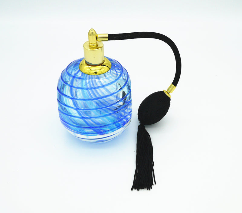 Coloured Glass - Perfume Bottle Blue