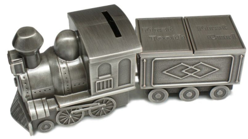 MINI TRAIN TOOTH & CURL CARRIAGE PEWTER FINISH - Gifts for Kids