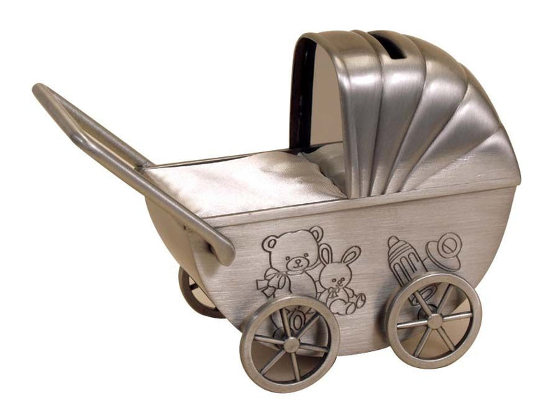 Money Bank - Pram Pewter Finish