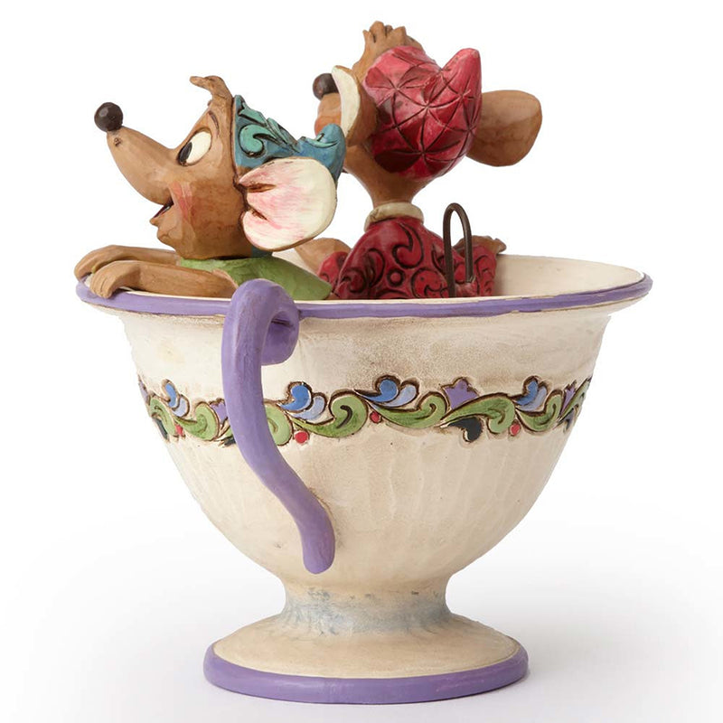 Jim Shore Disney Traditions - Jaq & Gus in Teacup