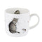 Front: Royal Worcester Wrendale Designs - Fine Bone China Cat and Mouse Mug 310ml