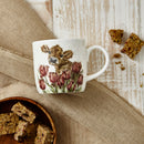 Royal Worcester Wrendale Designs Cow Mug, display on the kitchen table with some muesli bar