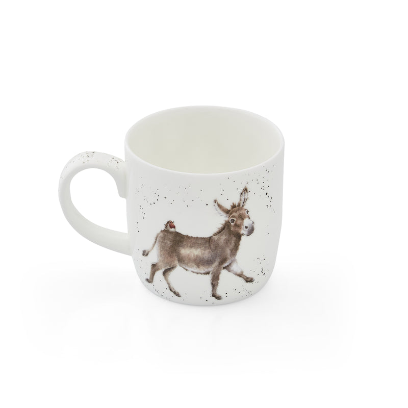Royal Worcester Wrendale Designs Donkey Mug, a donkey walking 