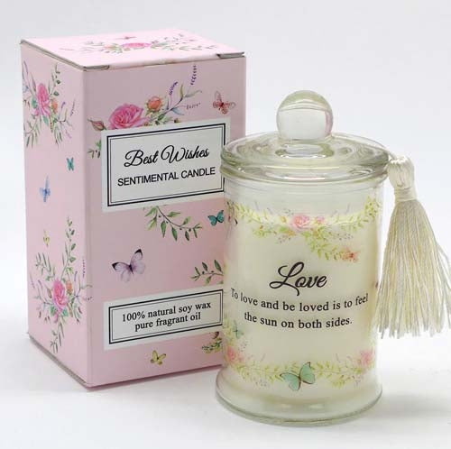 Scented Wishes Candle In The Jar Love