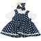 Hopscotch Collectibles Dolls Clothes - Navy polka-dot