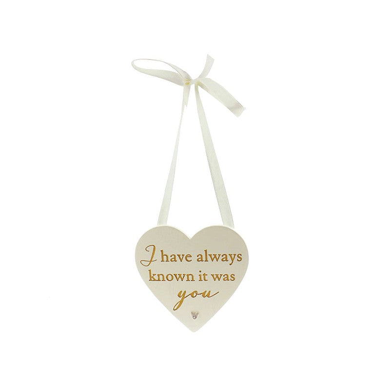 I HAVE ALWAYS - HEART PLAQUE AMORE WG582